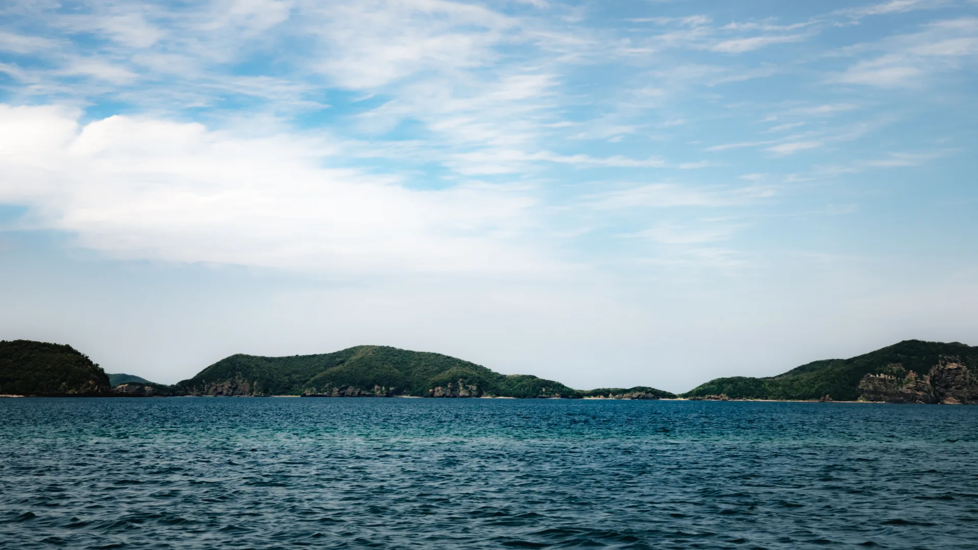 対馬の海